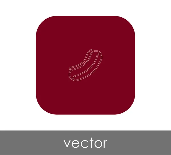 Disegno Illustrazione Vettoriale Dell Icona Dell Hot Dog Progettazione Web — Vettoriale Stock