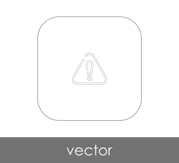Ilustración icono de exclamación — Vector de stock