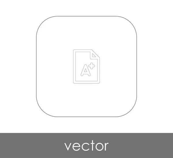 Vector Illustration Design Grade Icon — Stock Vector