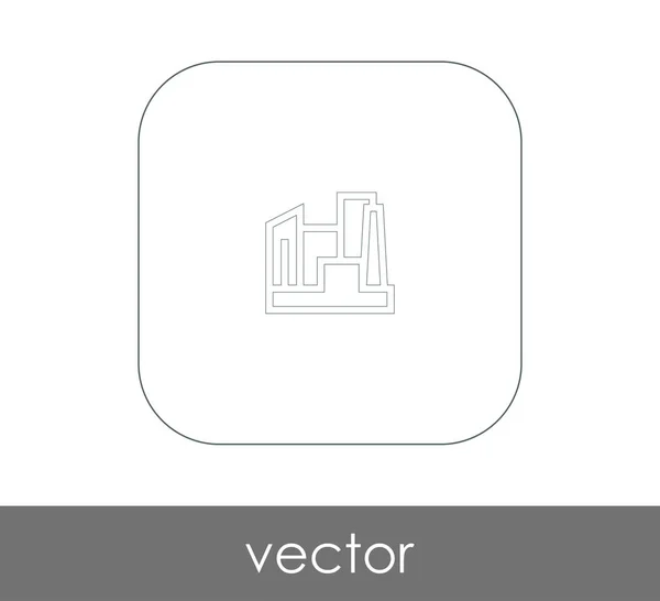 Icono de fábrica — Vector de stock
