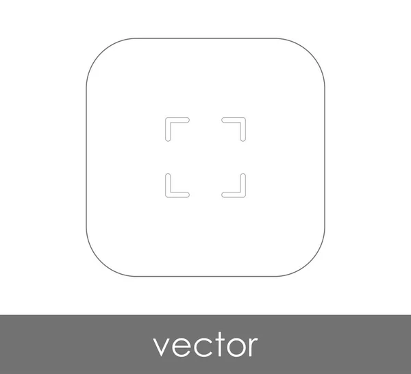 Vector Illustration Design Screen Icon — Stock Vector