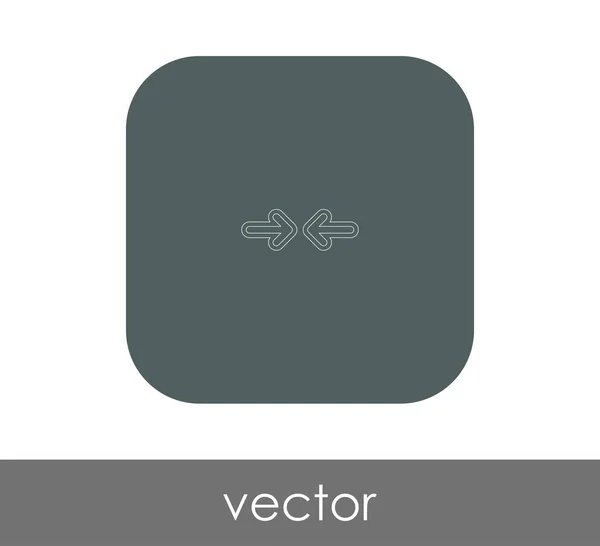 Diseño Ilustración Vectorial Del Icono Flecha — Vector de stock