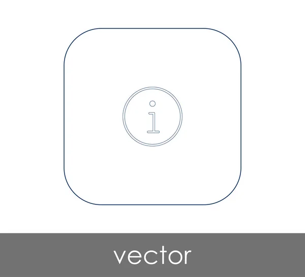 Icono Del Signo Información Ilustración Vectorial Logotipo — Vector de stock