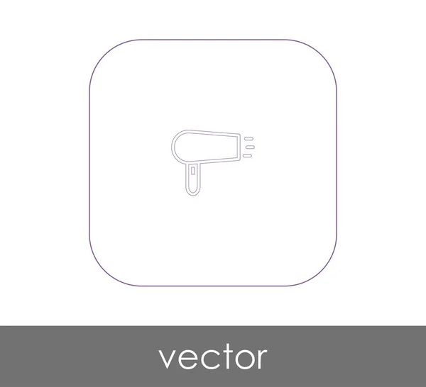 Haartrockner Web Symbol Vektorillustration — Stockvektor