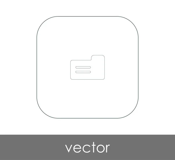 Vektor Illustration Design Des Ordnersymbols — Stockvektor