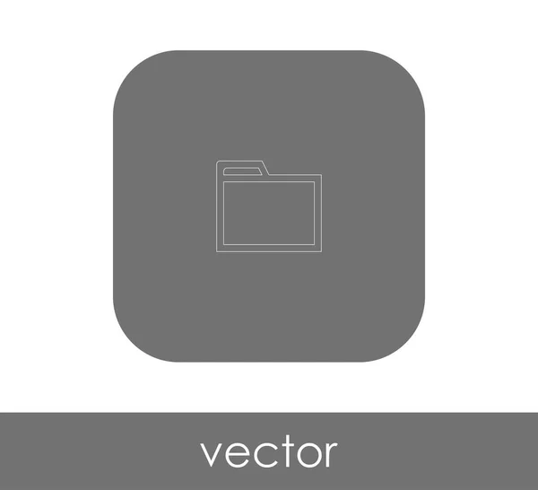 Diseño Ilustración Vectorial Del Icono Carpeta — Vector de stock