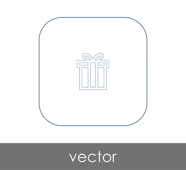 Vektor Illustration Design Von Verpackten Geschenk Box Symbol — Stockvektor