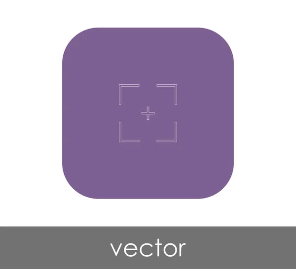 Diseño Ilustración Vectorial Del Icono Enfoque Cámara — Vector de stock