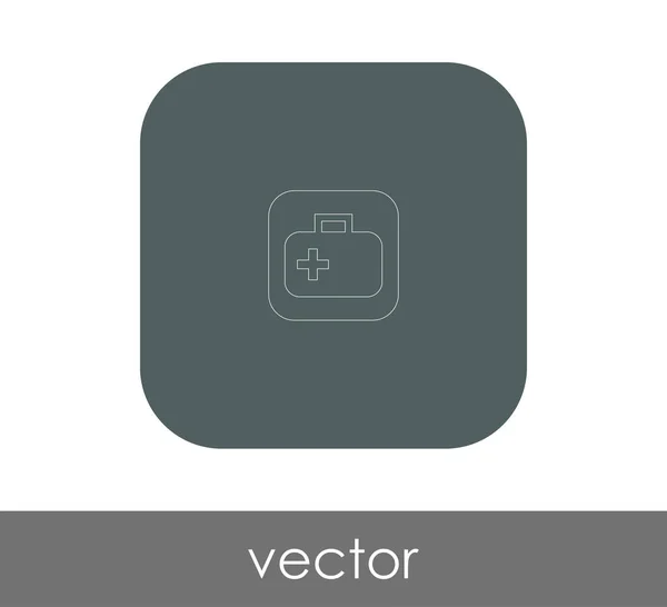 Vektor Illustration Design Des Verbandskasten Symbols — Stockvektor