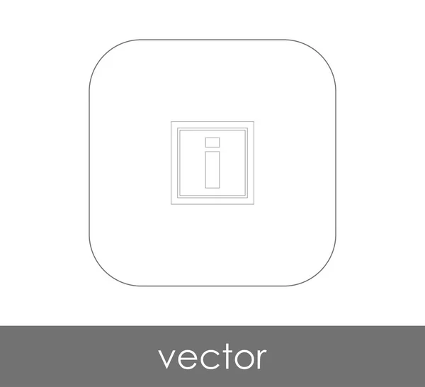 Ícone Sinal Informação Ilustração Vetorial Logotipo — Vetor de Stock