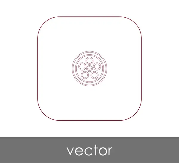 Icono de película — Vector de stock