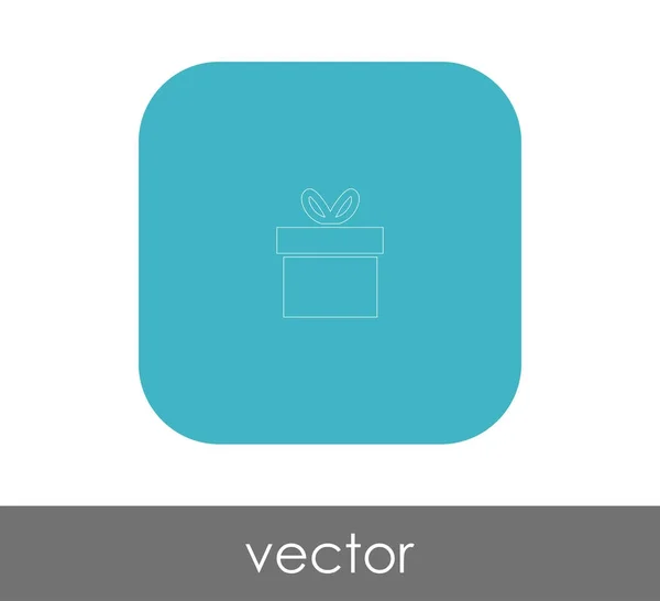 Vector Ilustración Diseño Envuelto Icono Caja Regalo — Vector de stock