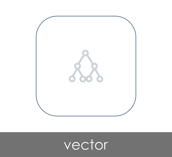 Ikona webové hierarchie — Stockový vektor