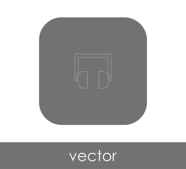 Kopfhörer Symbol Vektor Illustration Logo — Stockvektor