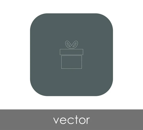 Vektor Illustration Design Von Verpackten Geschenk Box Symbol — Stockvektor