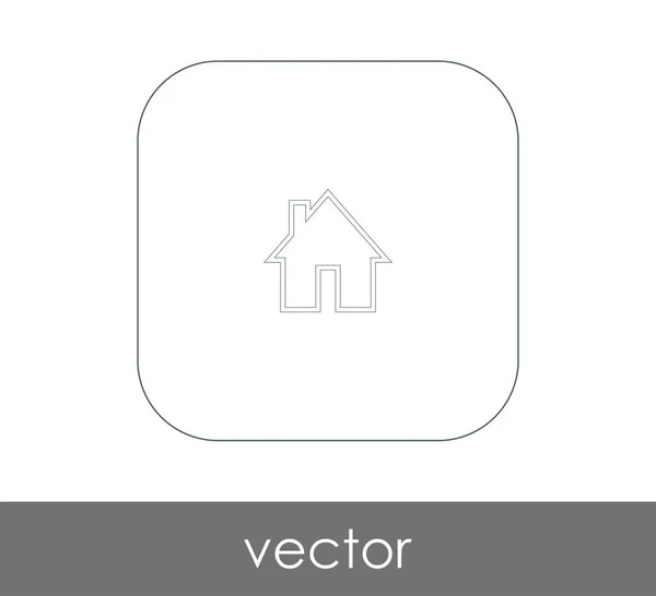 Ícone web Home — Vetor de Stock