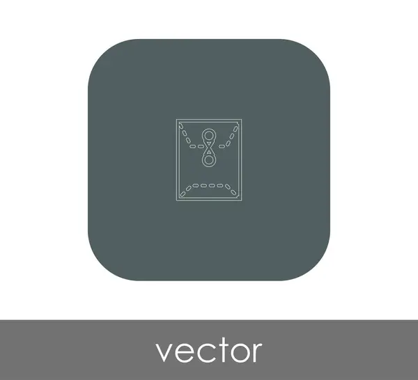 Icono Sobre Logotipo Ilustración Vectores — Vector de stock