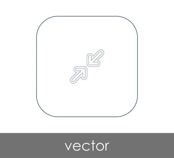 Ícone de seta ajuste — Vetor de Stock