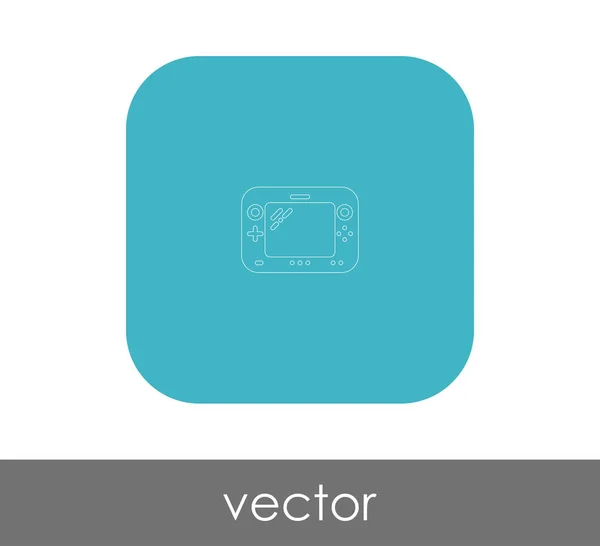 Joystick pictograma plat — Vector de stoc