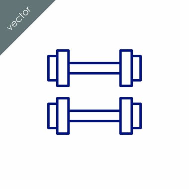 Halter düz simgesi, vektör çizim