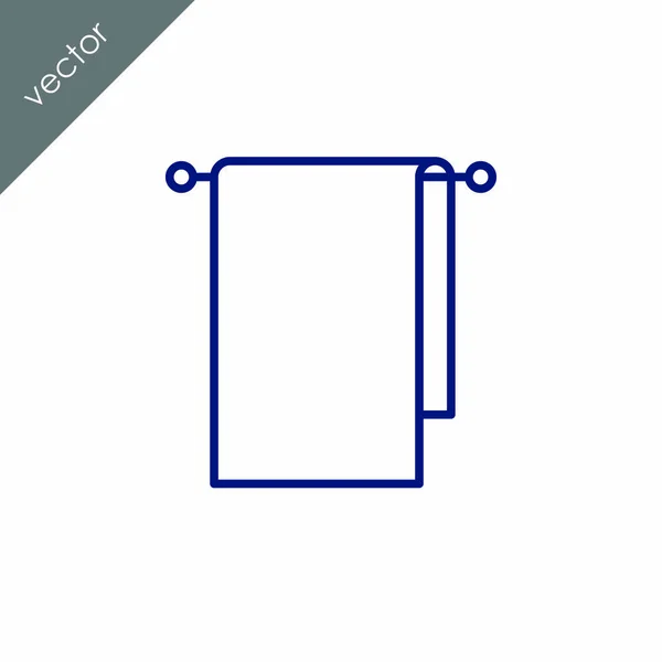 Towel Sign Icon Vector Illustration — Stock Vector