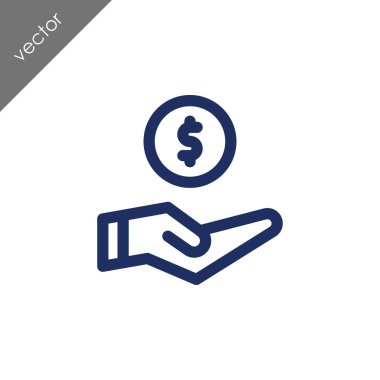 banka kredi kutsal kişilerin resmi, vektör çizim