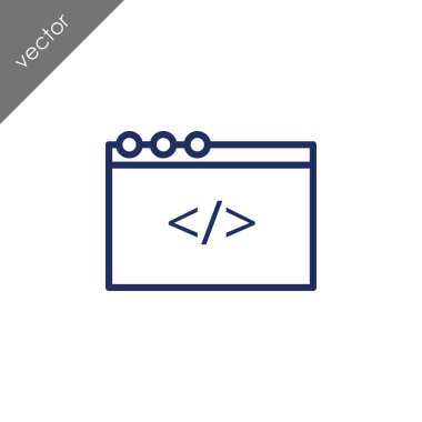 web kodlama kutsal kişilerin resmi, vektör çizim