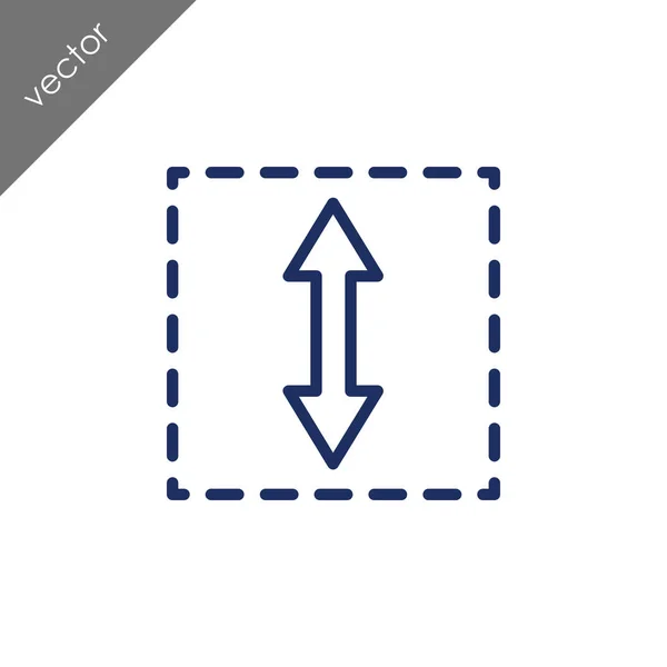 Scale Area Icon Vector Illustration — Stock Vector