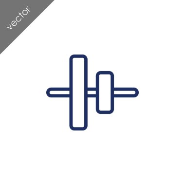 Dikey Hizala nesneleri orta kutsal kişilerin resmi, vektör çizim