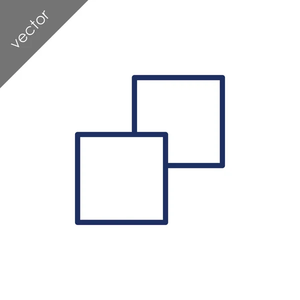 Form Duplikat Symbol Vektorillustration — Stockvektor