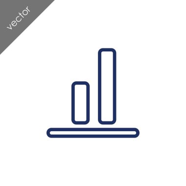 Dikey hizalama nesnelerin alt simgesi, vektör çizim