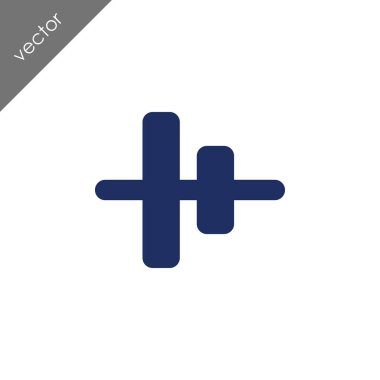 hizalama düz simgesi, vektör çizim