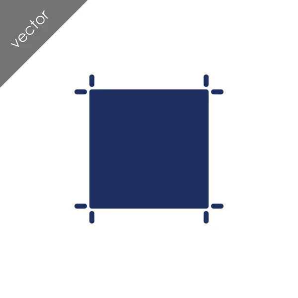 Sélectionnez Icône Zone Illustration Vectorielle — Image vectorielle
