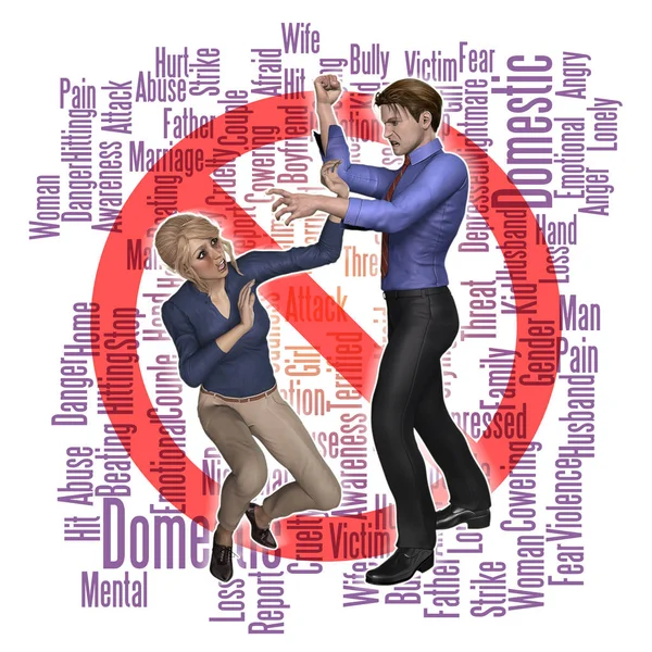 Domestic Violence Abuse — Stock Photo, Image