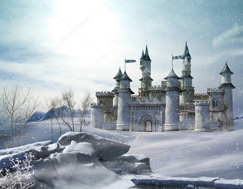 Enchanted Winter Fairytale Princess Castle