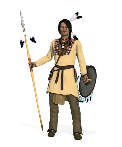 Native American Indian Cheyenne Warrior — Stockfoto