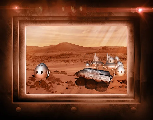 Mars Mission Colony Vehicle — Stock Photo, Image