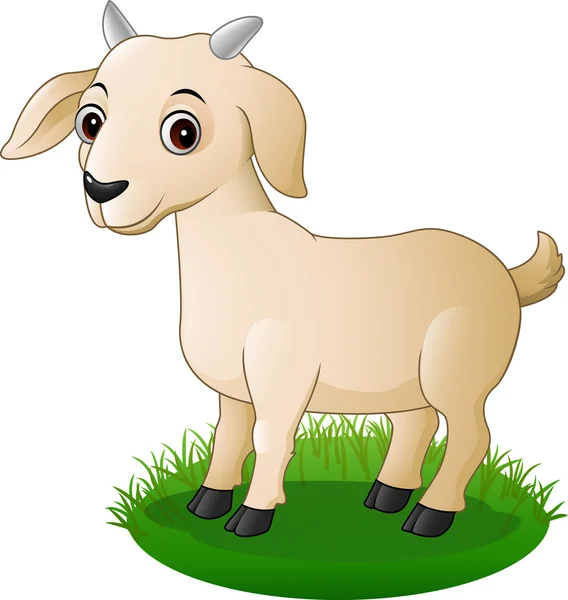 Cartoon goat posing — Stock Vector