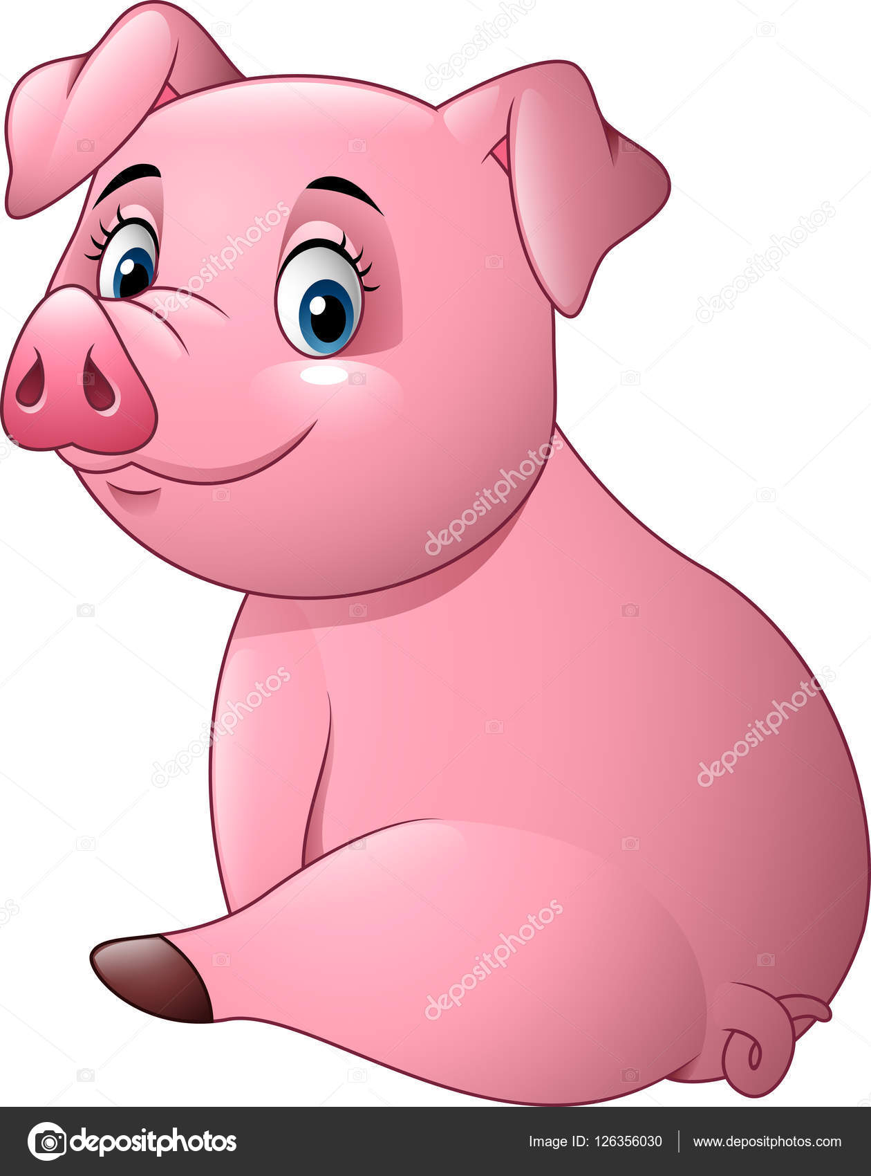 Cartoon adorable baby pig Stock Vector Image by ©dreamcreation01 #126356030 Cartoon adorable baby pig Stock Vector Image by ©dreamcreation01 #126356030