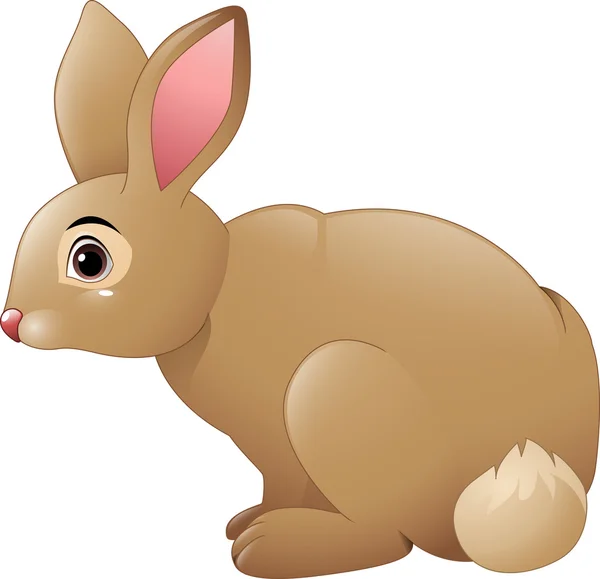 Милий кролик мультфільм — стоковий вектор
