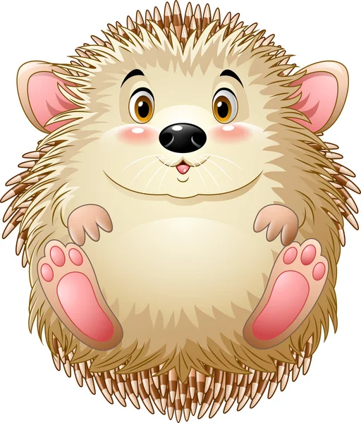 Cute baby hedgehog — Stock Vector