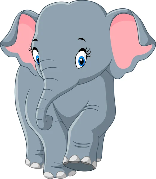 Симпатичный слон — стоковый вектор