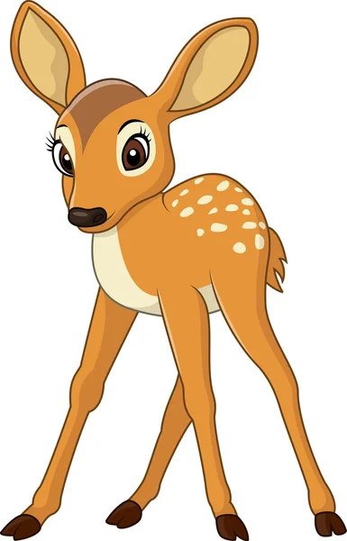Cervo bebé bonito — Vetor de Stock
