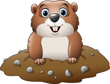 Karikatür komik köstebek