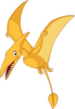 Sevimli çizgi film pterosarus