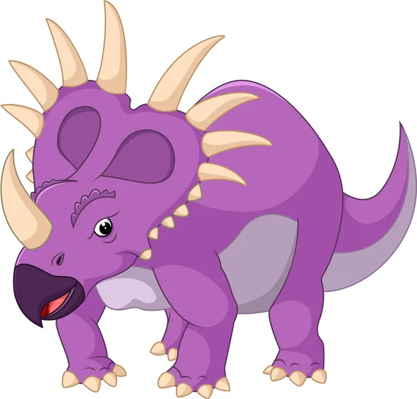 Carino Cartoon styracosaurus — Vettoriale Stock