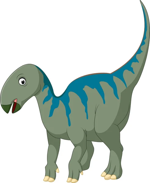 Feliz Iguanodon de dibujos animados — Vector de stock