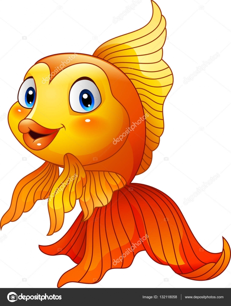 depositphotos_132118058 stock illustration cartoon cute goldfish
