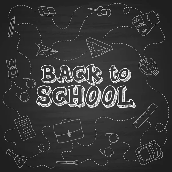 Okula çizilmiş arka arka plan doodles