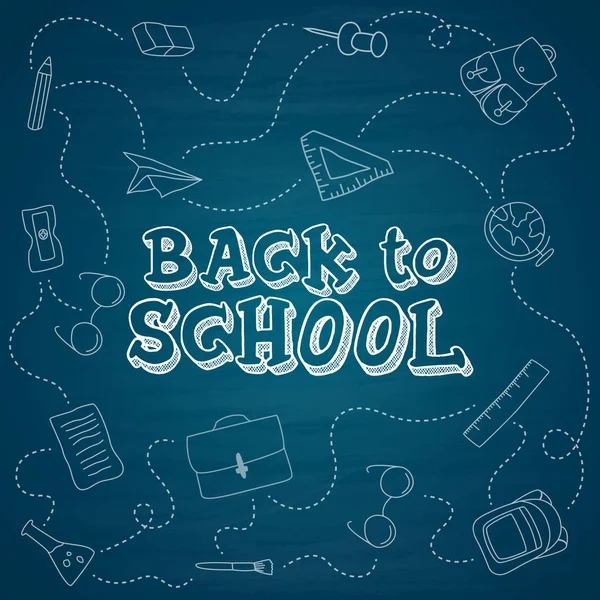 Okula çizilmiş arka arka plan doodles
